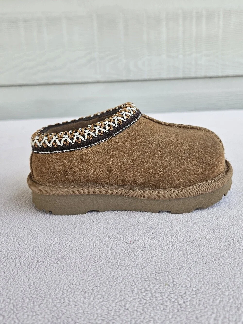 UGG Tasman II Clog House Slippers Toddler SZ 6 Chestnut Brown Slip-On